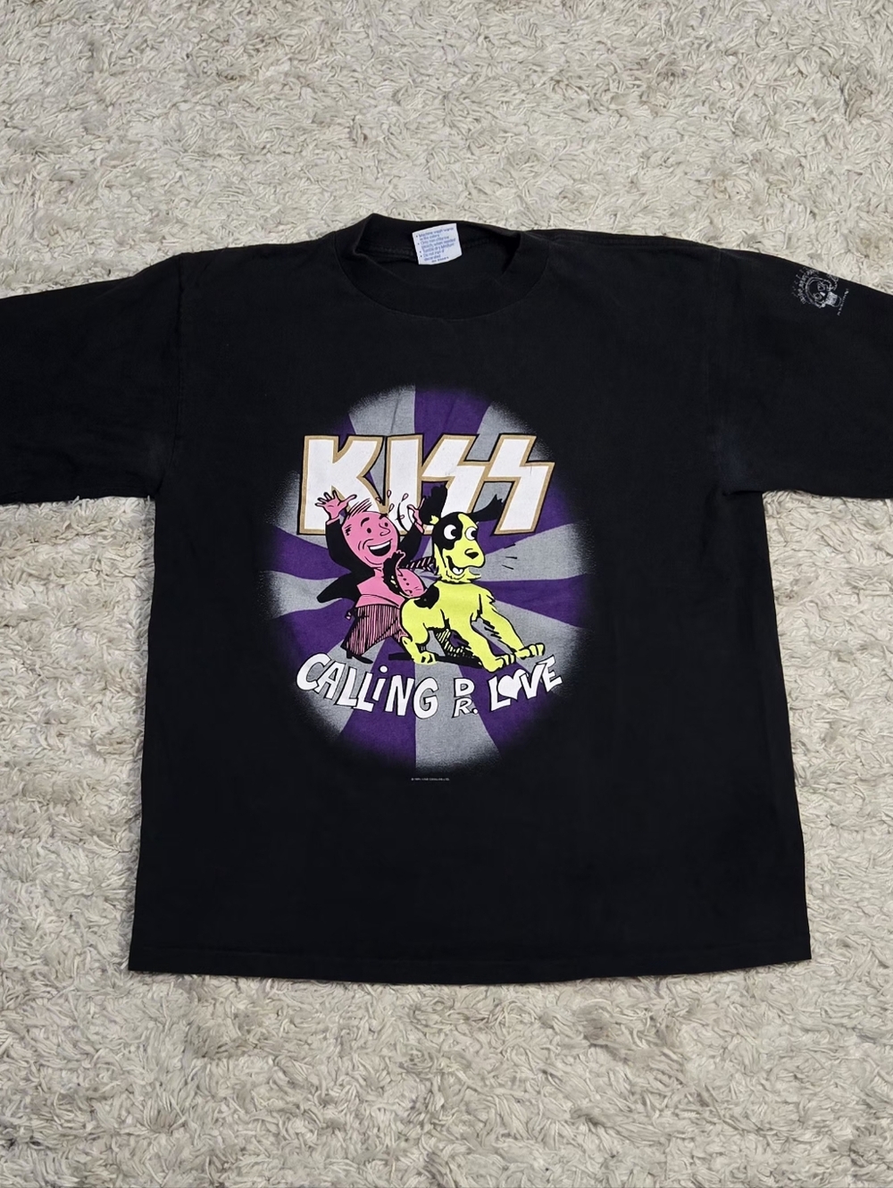 VTG 90s KISS Calling Dr. Love Official Tee L